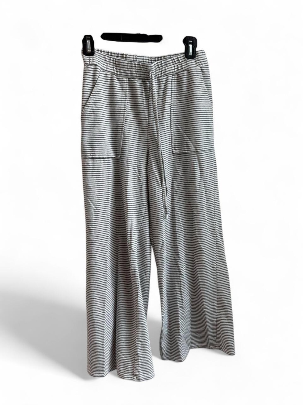 Hem & Thread Striped Wide Leg Lounge Pants